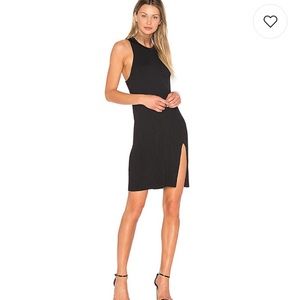 Bcbg black ribbed Karah dress